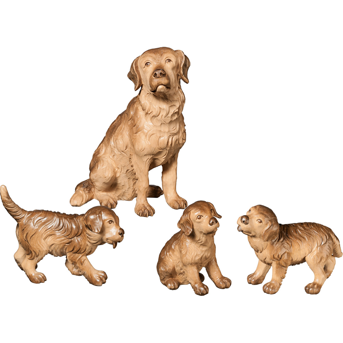 San Bernardo con cachorros (4 piezas)